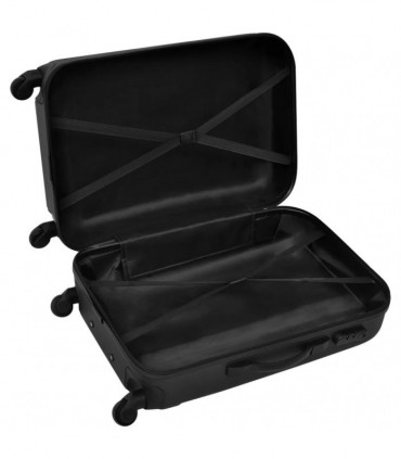 Three Piece Hardcase Trolley Set Black