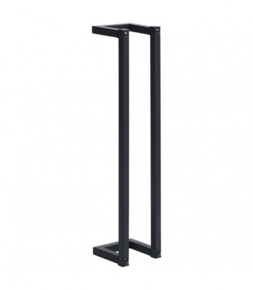 Towel Rack Black 12.5x12.5x60 cm Iron