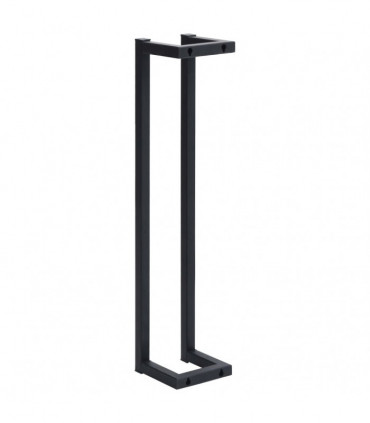 Towel Rack Black 12.5x12.5x60 cm Iron