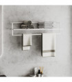 Towel Rack White 95x25x22 cm Iron