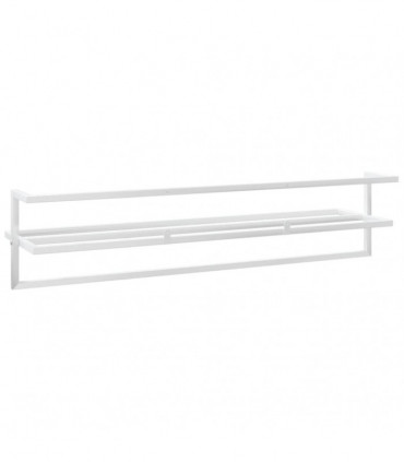 Towel Rack White 95x25x22 cm Iron