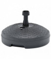 vidaXL Umbrella Base Sand/Water Filled 20 L Anthracite Plastic Rattan