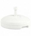 vidaXL Umbrella Base Sand/Water Filled 20 L White Plastic Rattan