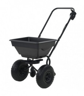 Walk Behind Salt Spreader PVC and Steel 92x46x70 cm 15 L