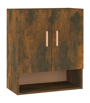 Wall Cabinet Smoked Oak 60x31x70 cm Engineered Wood