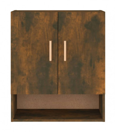 Wall Cabinet Smoked Oak 60x31x70 cm Engineered Wood