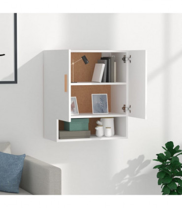 Wall Cabinet White 60x31x70 cm Engineered Wood