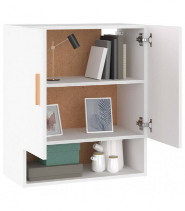 Wall Cabinet White 60x31x70 cm Engineered Wood