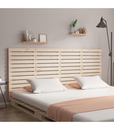 Wall Headboard 206x3x91.5 cm Solid Wood Pine