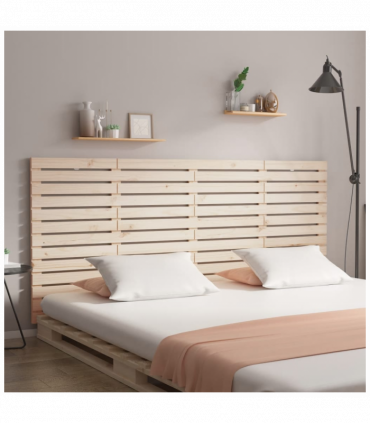 Wall Headboard 206x3x91.5 cm Solid Wood Pine