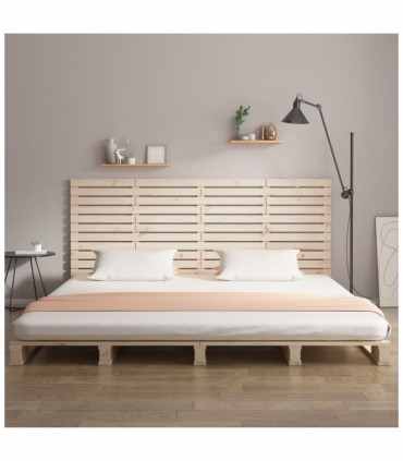 Wall Headboard 206x3x91.5 cm Solid Wood Pine