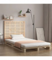 Wall Headboard 96x3x91.5 cm Solid Wood Pine