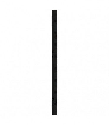 Wall Headboard Black 96x3x63 cm Solid Wood Pine