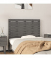 Wall Headboard Grey 96x3x63 cm Solid Wood Pine