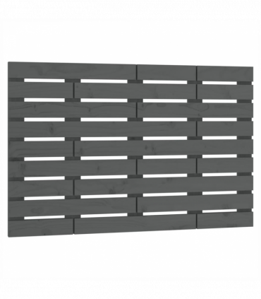 Wall Headboard Grey 96x3x63 cm Solid Wood Pine