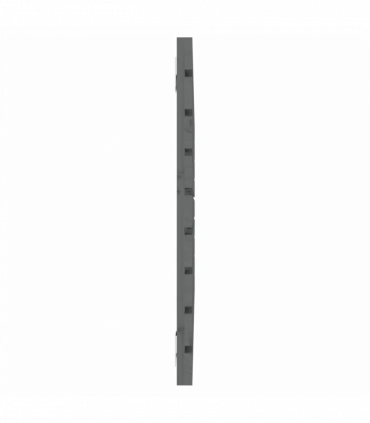 Wall Headboard Grey 96x3x63 cm Solid Wood Pine