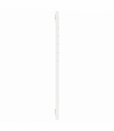 Wall Headboard White 126x3x91.5 cm Solid Wood Pine