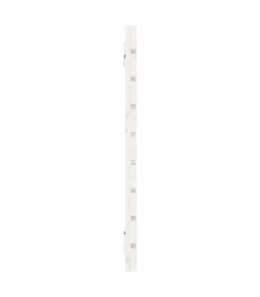 Wall Headboard White 146x3x63 cm Solid Wood Pine