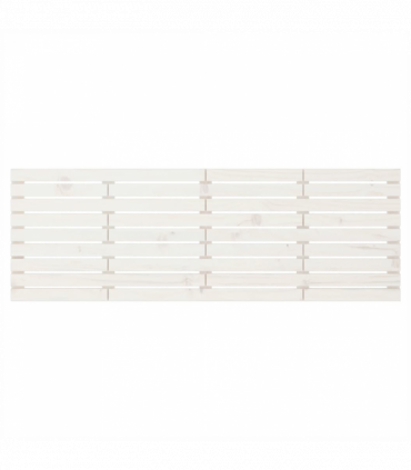 Wall Headboard White 166x3x63 cm Solid Wood Pine