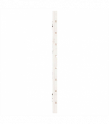 Wall Headboard White 166x3x63 cm Solid Wood Pine