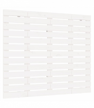 Wall Headboard White 96x3x91.5 cm Solid Wood Pine