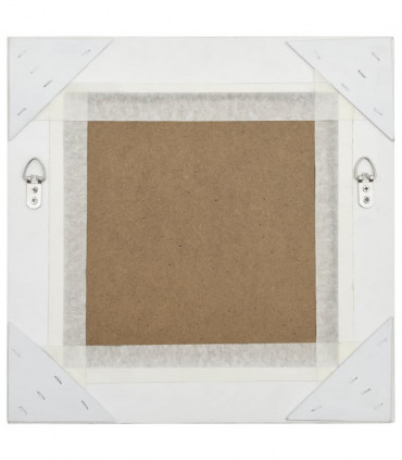 Wall Mirror Baroque Style 40x40 cm Silver