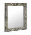 Wall Mirror Baroque Style 50x60 cm Silver
