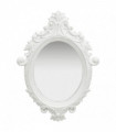 Wall Mirror Castle Style 56x76 cm White