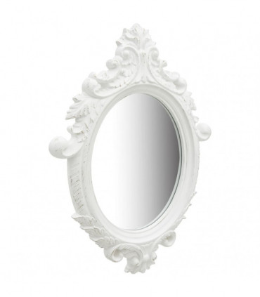 Wall Mirror Castle Style 56x76 cm White
