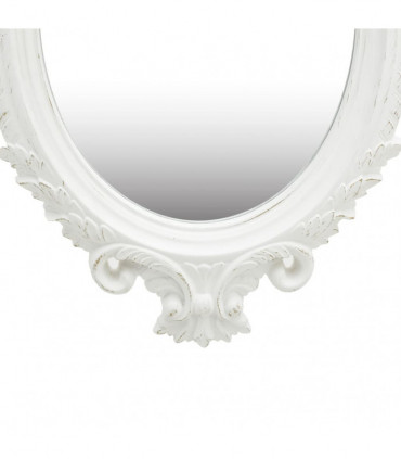Wall Mirror Castle Style 56x76 cm White