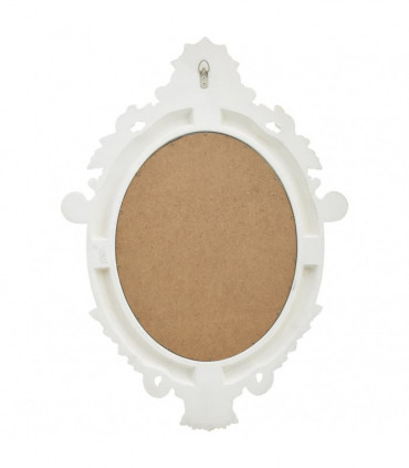 Wall Mirror Castle Style 56x76 cm White
