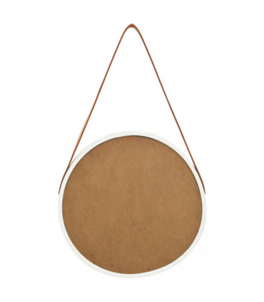 Wall Mirror with Strap 40 cm White