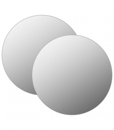 vidaXL Wall Mirrors 2 pcs 60 cm Round Glass