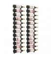 Wall Mounted Wine Racks for 12 Bottles 2 pcs Black Iron