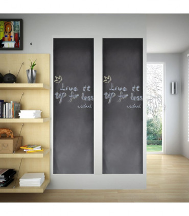 vidaXL Wall Sticker Blackboard 0.45 x 2 m 2 Rolls with Chalks