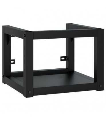 Wall-mounted Bathroom Washbasin Frame Black 40x38x31 cm Iron