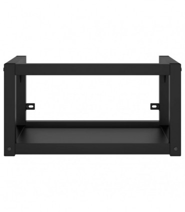 Wall-mounted Bathroom Washbasin Frame Black 40x38x31 cm Iron