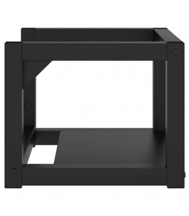 Wall-mounted Bathroom Washbasin Frame Black 40x38x31 cm Iron