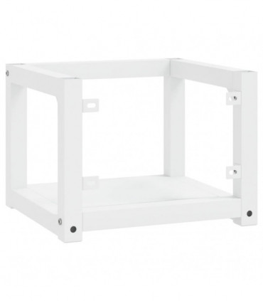 Wall-mounted Bathroom Washbasin Frame White 40x38x31 cm Iron