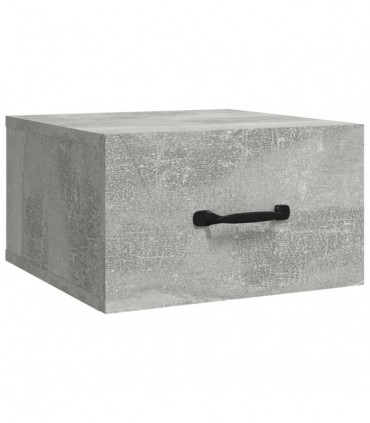 Wall-mounted Bedside Cabinet Concrete Grey 35x35x20 cm