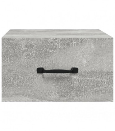 Wall-mounted Bedside Cabinet Concrete Grey 35x35x20 cm