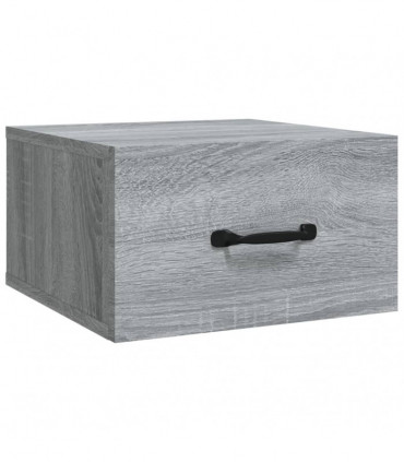Wall-mounted Bedside Cabinet Grey Sonoma 35x35x20 cm