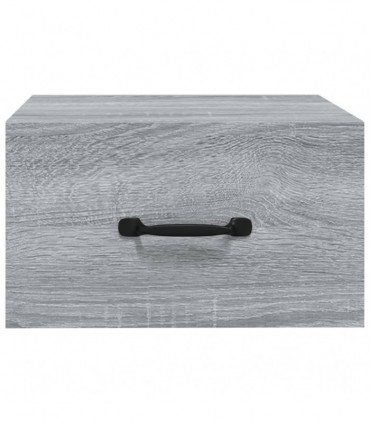 Wall-mounted Bedside Cabinet Grey Sonoma 35x35x20 cm