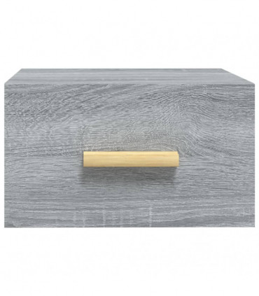 Wall-mounted Bedside Cabinet Grey Sonoma 35x35x20 cm