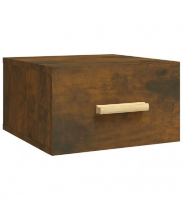 Wall-mounted Bedside Cabinet Smoked Oak 35x35x20 cm