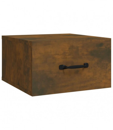 Wall-mounted Bedside Cabinet Smoked Oak 35x35x20 cm
