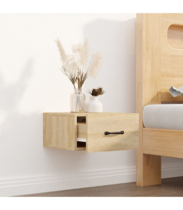 Wall-mounted Bedside Cabinet Sonoma Oak 35x35x20 cm