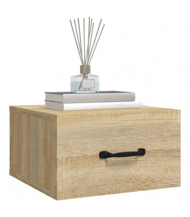 Wall-mounted Bedside Cabinet Sonoma Oak 35x35x20 cm