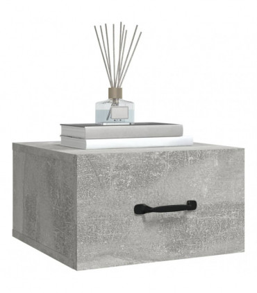 Wall-mounted Bedside Cabinets 2 pcs Concrete Grey 35x35x20 cm