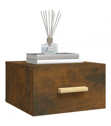 Wall-mounted Bedside Cabinets 2 pcs Smoked Oak 35x35x20 cm